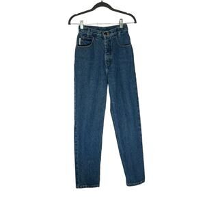 Vintage Pendleton 100% Cotton High Rise Straight Leg Mom Jeans 4 Petite